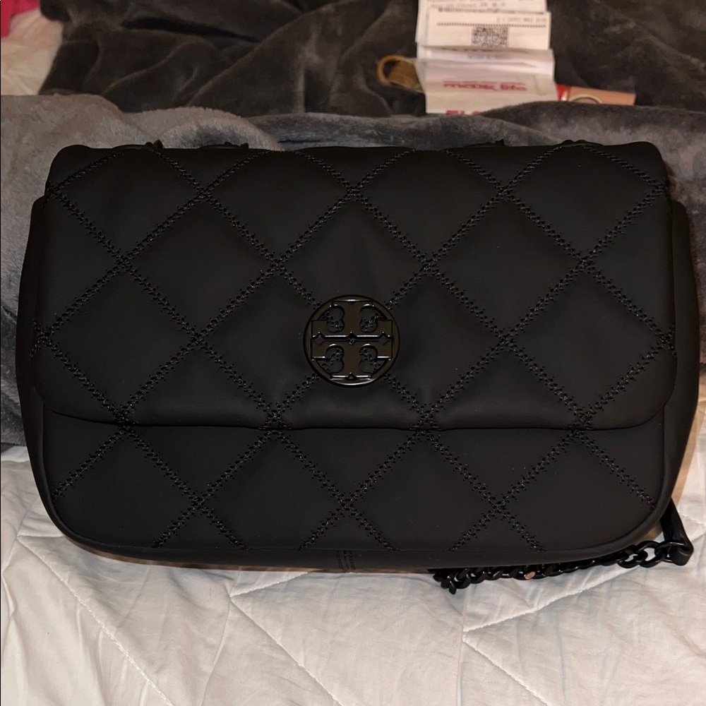 Tory Burch Black Quilted Shoulder Bag